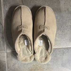 UGG Beige Suede Slippers